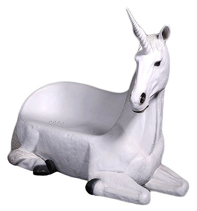 Resin Unicorn Seat Outdoor